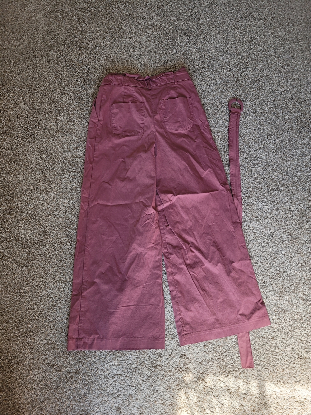 Wide Leg Pants in Dusty Rose